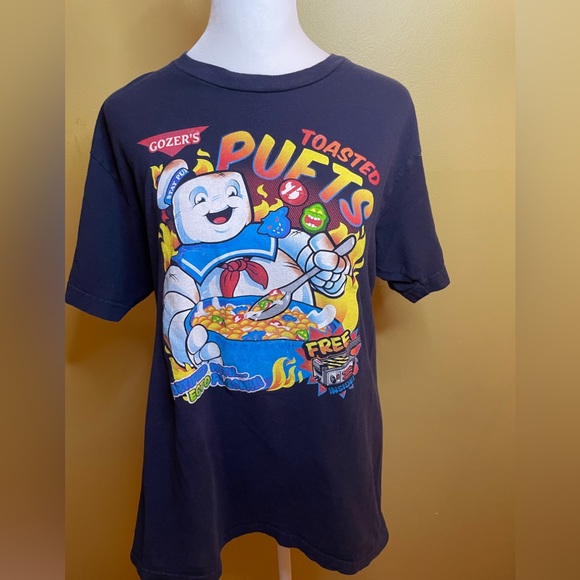 Tultex Other - Ghostbusters Stay Pufts  Marshmallow Retro T-Shirt - L